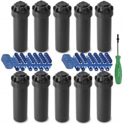 Lot de 10 Arroseur Rain Bird 5004-PC. Turbine portée de 7,6 à 15,2 mètres. Filetage femelle 3/4'' Arrosage professionnel de jard