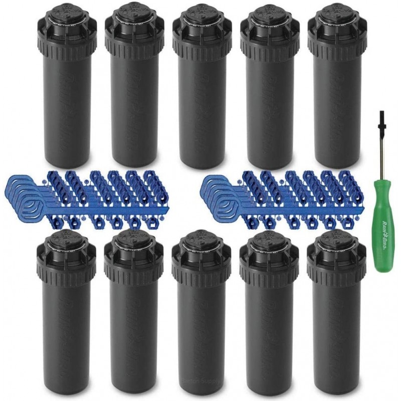 Confezione da 10 irrigatori Rain Bird 5004-PC da 3/4", gittata da 7,6 a 15,2 m + accessori