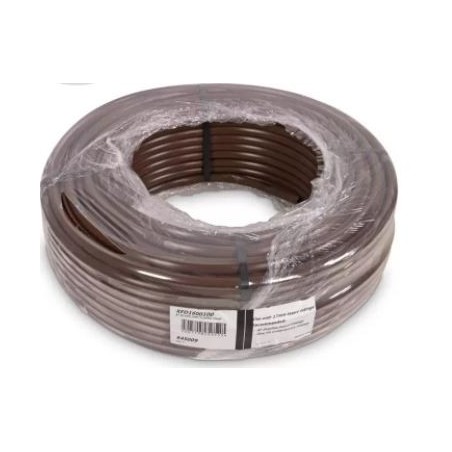 Tuyau auto-compensateur Rain Bird, 16 mm à 33 cm de séparation par goutteur, bobine marron de 100 mètres