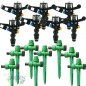 Lot de 15 Arroseur agricole d'irrigation circulaire 1/2'', portée 7-13m + Support d'arrosage Lot de 15 Arroseur agricole d'irrigation circulaire 1/2'', portée 7-13m + Support d'arrosage