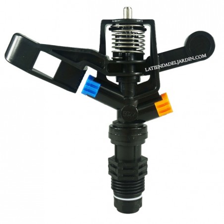 Kit de aspersor de irrigação circular 1/2" 7 a 13 metros + suporte para aspersor