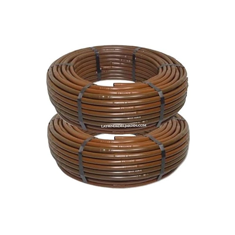Pack 200m Pipe 16mm drip irrigation with drippers 33cm brown Pack 200m Pipe 16mm drip irrigation with drippers 33cm brown