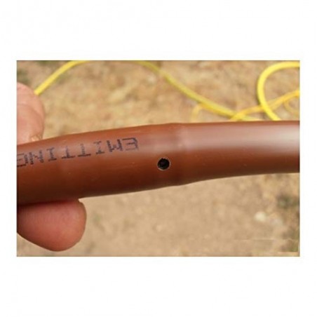 Confezione da 500 metri di tubo per irrigazione a goccia da 16 mm a 33 cm marrone