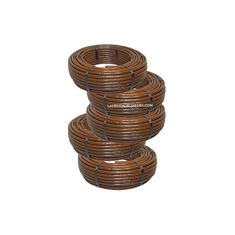 Confezione 500 m tubo 16 mm irrigazione a goccia 50 cm marrone