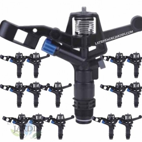 Pack 15 x 3/4" circular irrigation sprinkler, 13 to 18 meters, model type Naandanjain 5035