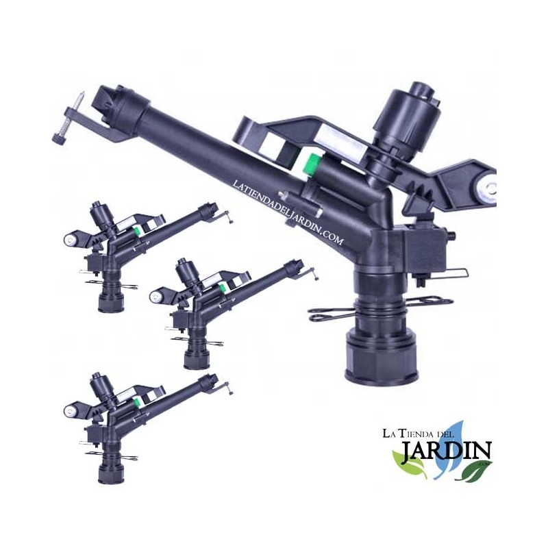 Pack 4 x Big Gun Sprinkler TOP 12 to 30 meters Adjustable 0-360º.  1 1/2" thread. Agricultural sprinkler model for large reaches Pack 4 x Big Gun Sprinkler TOP 12 to 30 meters Adjustable 0-360º.  1 1/2" thread. Agricultural sprinkler model for large reaches