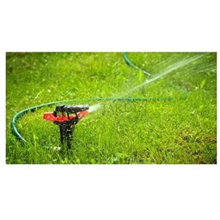 Adjustable agricultural sprinkler pack, 8-13 meters, 1/2" thread. Includes metal sprinkler holder tripod.