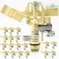 Set di 25 Irrigatore in ottone regolabile 1/2''. Raggio 10-15 m. Portata 9-20 litri al minuto Set di 25 Irrigatore in ottone regolabile 1/2''. Raggio 10-15 m. Portata 9-20 litri al minuto