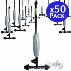 Pack of 50 Fogger Nebulizers with 2 outlets. Professional agricultural misting cooling system.