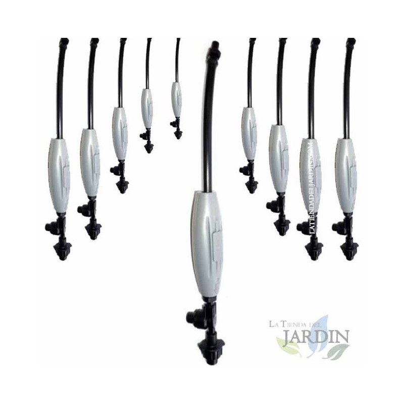 Pack of 10 Fogger Nebulizers with 1 outlet. Professional agricultural misting cooling system.