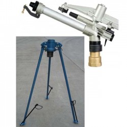  Pack 360x Circular Duplex Irrigation Cannon, 20 to 43 meters + 2" Tripod