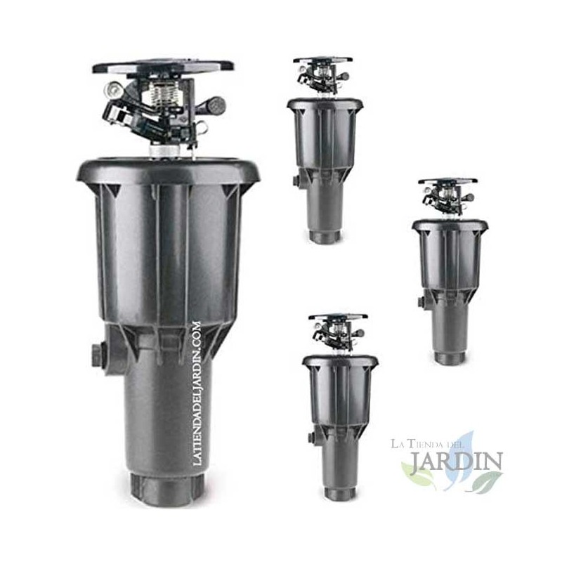 Set di 4 Irrigatore a impatto emergente MaxiPou 6-13 m 1/2'' | Irrigatore agricolo a impatto MaxiPou 6-13 m 1/2'' | Circolare e