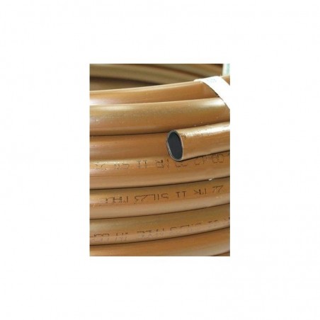Tuberia riego por goteo 16mm 100 metros marron sin goteros, tubo polietileno para riego por goteo