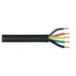 Cable eléctrico manguera 5 hilos, 1 mm2 flexible 75 metros