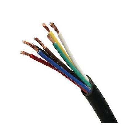Mangueira para cabo elétrico 7 fios, 1 mm2 flexível 150 metros