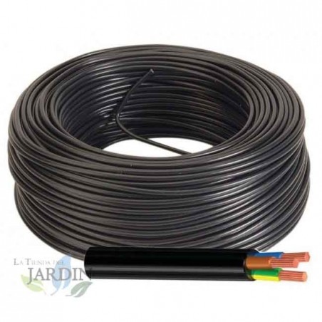 Cable eléctrico manguera 3 hilos, 1 mm2 flexible 75 metros