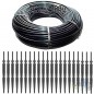 Microtubo 3x5mm 200 Metros + 50 Estacas Riego por Goteo 2,6 l/h - Kit Completo para Riego Eficiente Microtubo 3x5mm 200 Metros + 50 Estacas Riego por Goteo 2,6 l/h - Kit Completo para Riego Eficiente
