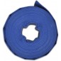 MANGUERA PLANA 40mm 10 metros para descarga de agua, Poliester PVC Azul Goma Layflat de Incendios y Piscinas (1 1/2")