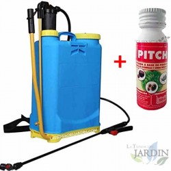 Lot Insecticide Pitch 1 litre + Sac a dos Sprayer 16L