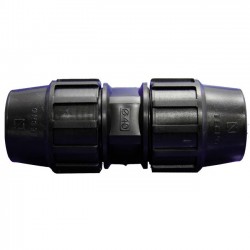 Gleiche Muffe PE | Zubehör für Polyethylenrohre | Größen von 20mm bis 90mm