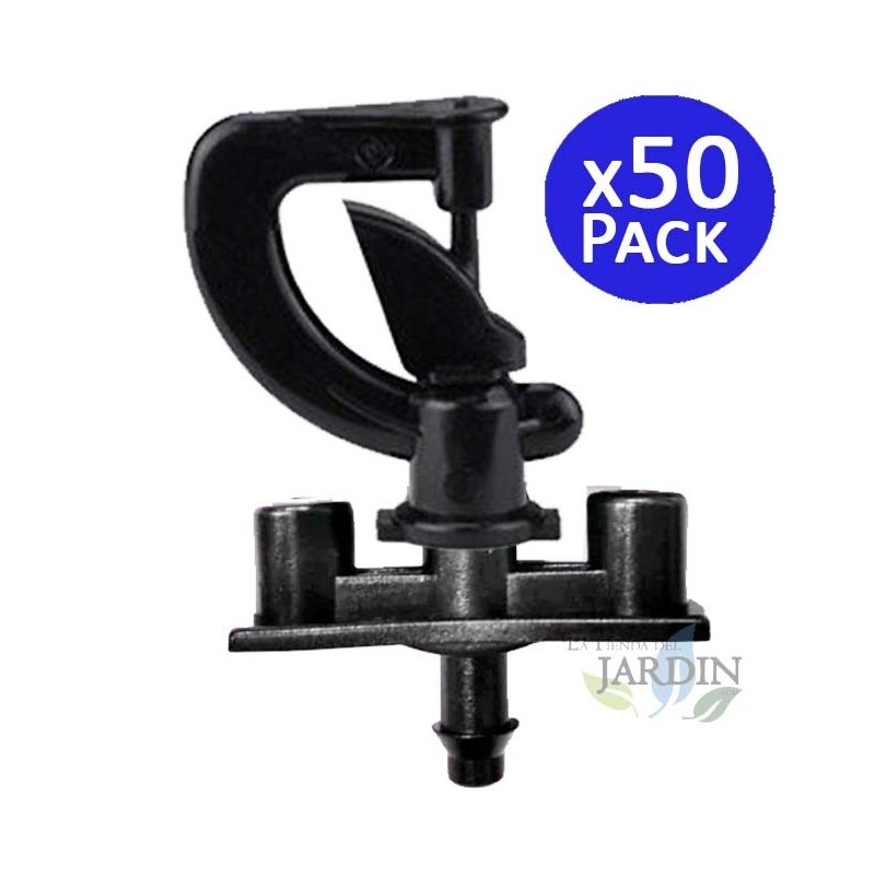 Pacote com 50 microaspersores circulares invertidos Ballerina 360º, alcance de 2 a 2,5 m Pacote com 50 microaspersores circulares invertidos Ballerina 360º, alcance de 2 a 2,5 m