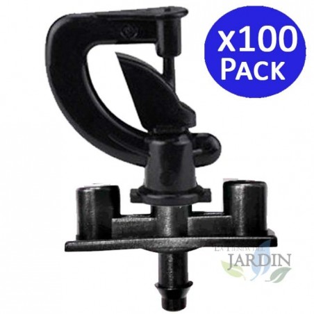 100 x Micro arroseur d'irrigation 360º inversée, 2 - 2.5 m