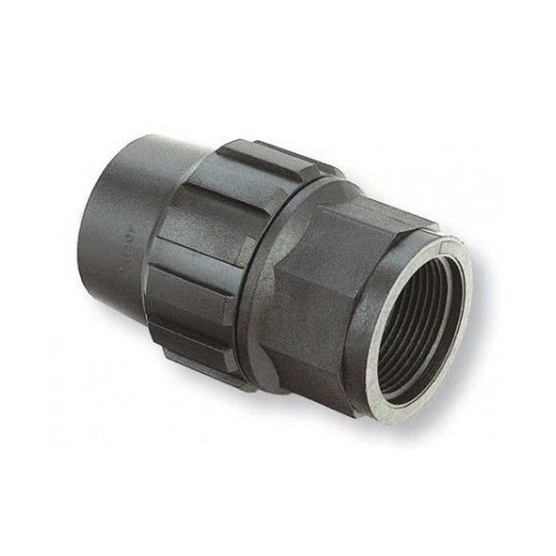 Accoppiamento filettato femmina PE | Accessorio per tubo in polietilene | Misure da 20mm a 90mm Accoppiamento filettato femmina PE | Accessorio per tubo in polietilene | Misure da 20mm a 90mm