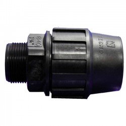 Raccordo filettato Maschio PE | Accessorio per tubi in polietilene | Misure da 20mm a 90mm
