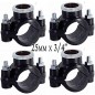Set di 4 Presa a staffa per irrigazione 25 mm x 3/4'' Utilizzato per l'installazione di elementi di irrigazione
