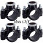 Lot de 4 Collier de prise en charge 63mm x 3/4''. Utilisé pour l'installation d'irrigation, tels que des arroseurs, des tuyères Lot de 4 Collier de prise en charge 63mm x 3/4''. Utilisé pour l'installation d'irrigation, tels que des arroseurs, des tuyères