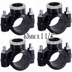 Lot de 4 Collier de prise en charge 63mm x 1 1/4''. Utilisé pour l'installation d'irrigation, tels que des arroseurs, des tuyère