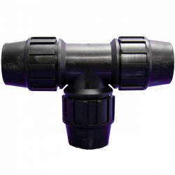 Gleich T-Stück PE | Zubehör für Polyethylenrohr | Größen von 20mm bis 90mm