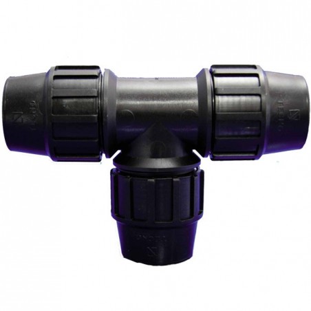 PE Equal Tee | Conexão para tubo de polietileno | Tamanhos de 20 mm a 90 mm