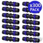 300 x Enlace riego por goteo 16mm con anilla de seguridad. Unión para tubo de goteo diámetro 16 mm, negro