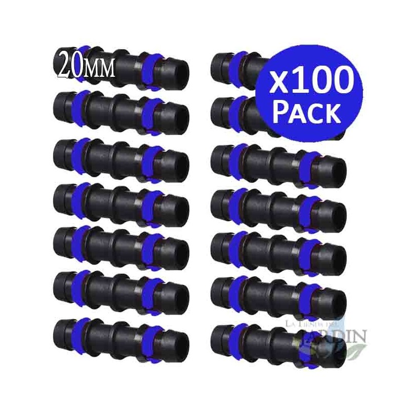 100 Stück 20 mm Tropfschlauch mit Sicherheitsring. Verbindungsglied für 20 mm Rohr. schwarze Farbe. 100 Stück 20 mm Tropfschlauch mit Sicherheitsring. Verbindungsglied für 20 mm Rohr. schwarze Farbe.