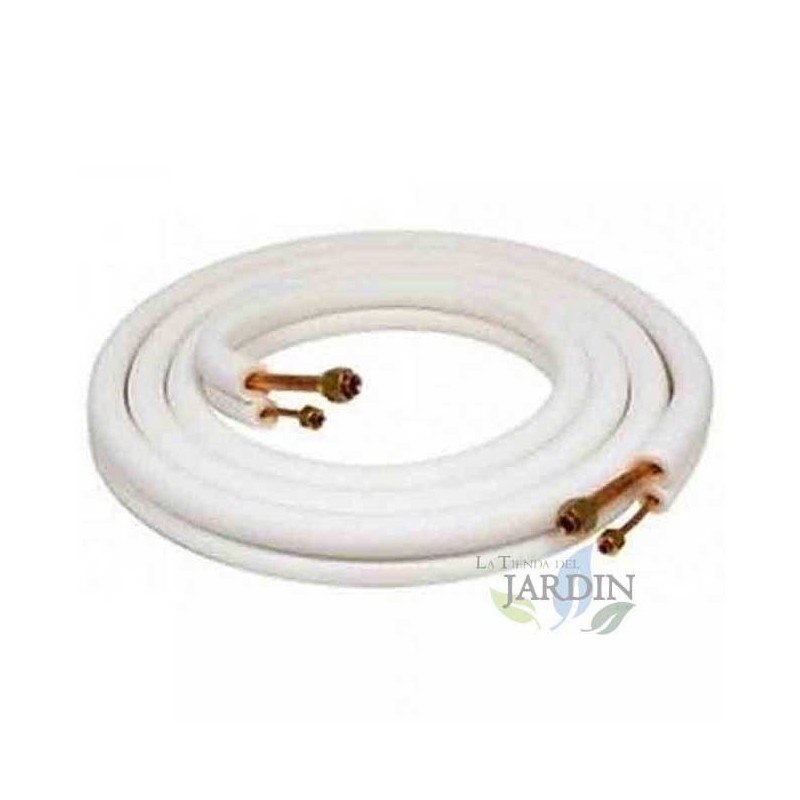 Tubo rame doppio isolamento 5 m 1/4'' x 3/8'' per aria condizionata	 Tubo rame doppio isolamento 5 m 1/4'' x 3/8'' per aria condizionata