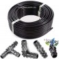 Tuberia Riego por Goteo 16mm 4 bar 100 metros | Incluye 10 Te + 10 Codo + 10 Enlace + 2 Tapon Tuberia Riego por Goteo 16mm 4 bar 100 metros | Incluye 10 Te + 10 Codo + 10 Enlace + 2 Tapon