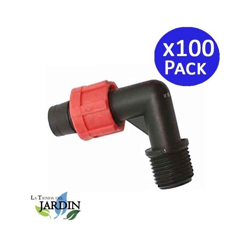 100 Stück Gemischten Bögen für 16 mm x 3/4 Zoll Tropfband mit Ringen 100 Stück Gemischten Bögen für 16 mm x 3/4 Zoll Tropfband mit Ringen