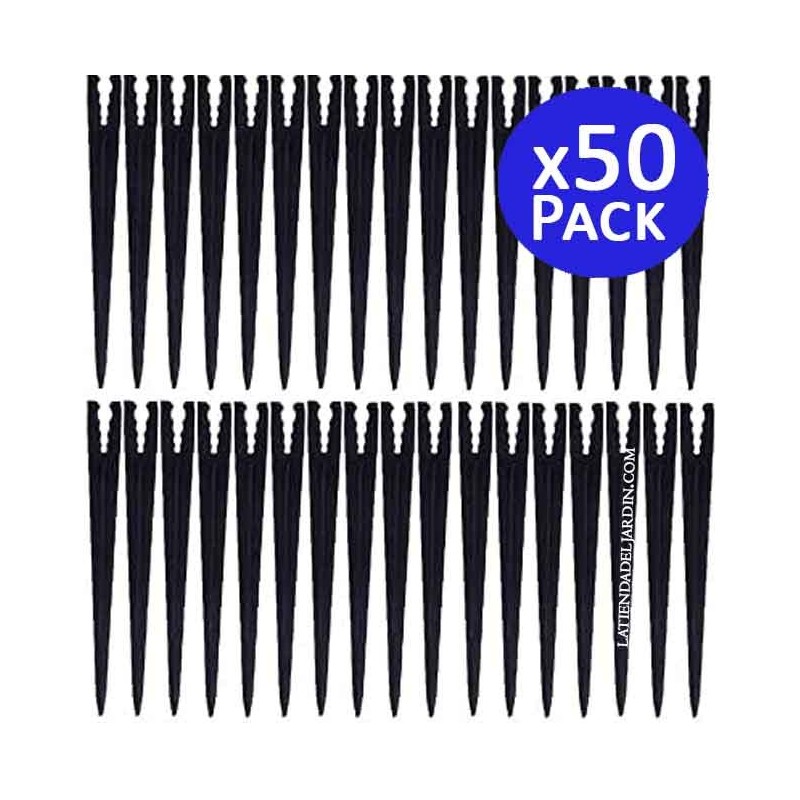 Lot de 50 Crampon de Fixation de 3 à 7mm pour Ligne d'égouttement, tuyaux d'arrosage et tuyaux gouteurs Lot de 50 Crampon de Fixation de 3 à 7mm pour Ligne d'égouttement, tuyaux d'arrosage et tuyaux gouteurs