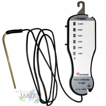 Voltage tester for electric fences and fences