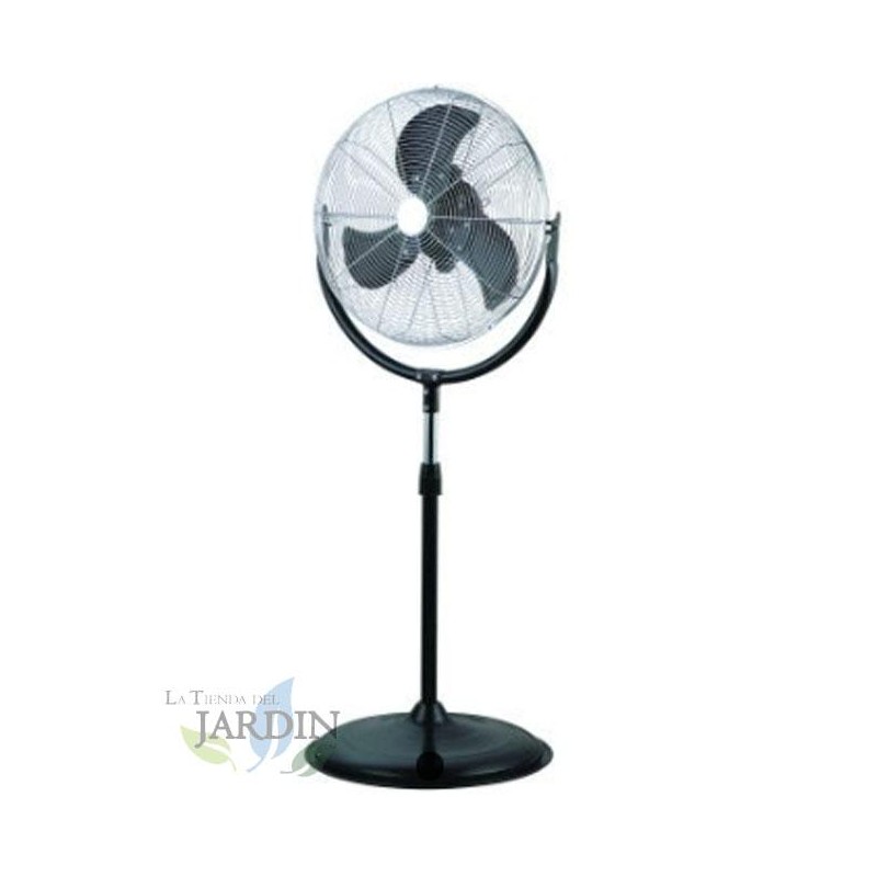 Ventilateur industriel 60cm 180W avec support, 151 cm