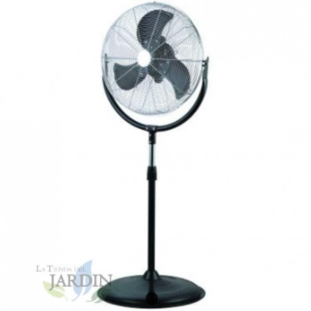 Ventilateur industriel 60cm 180W avec support, 151 cm