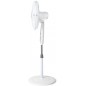 SF0147 - Ventilador de pie oscilante, 3 niveles de ventilación, tamaño aspas 40 cm, altura regulable, 50 W, blanco