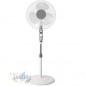 SF0147 - Ventilador de pie oscilante, 3 niveles de ventilación, tamaño aspas 40 cm, altura regulable, 50 W, blanco