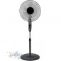 SF0148 - Ventilador de pie oscilante, 3 niveles de ventilación, tamaño aspas 40 cm, altura regulable, 50 W, negro