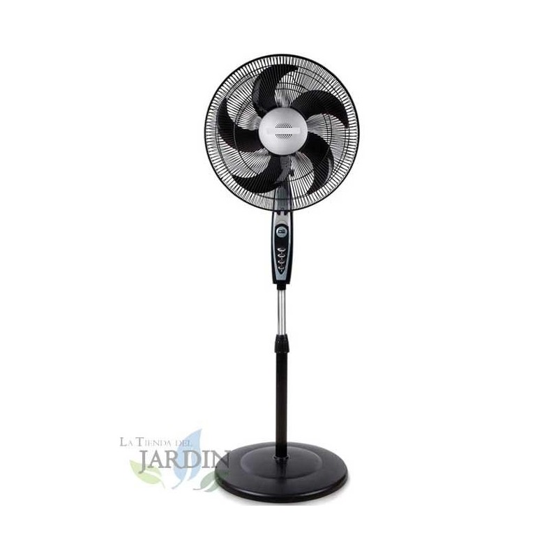 Suinga SF0149 - Ventilatore oscillante a piantana con 5 pale, 3 velocità, 60 W, multicolore