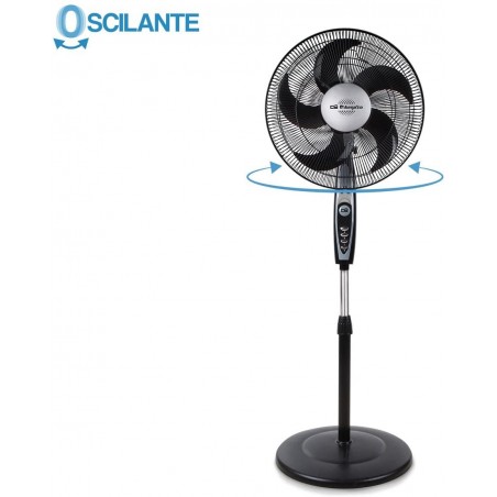 Suinga SF0149 - Ventilatore oscillante a piantana con 5 pale, 3 velocità, 60 W, multicolore