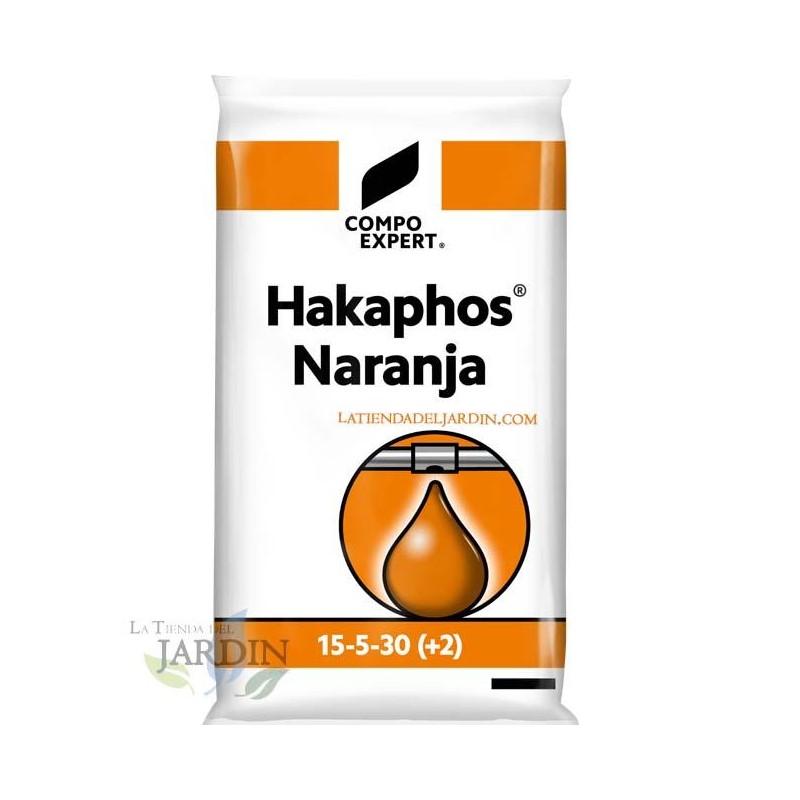 Hakaphos orange fertilizer 15-5-30, 25 Kg bag, for fattening and ripening of the fruit Hakaphos orange fertilizer 15-5-30, 25 Kg bag, for fattening and ripening of the fruit