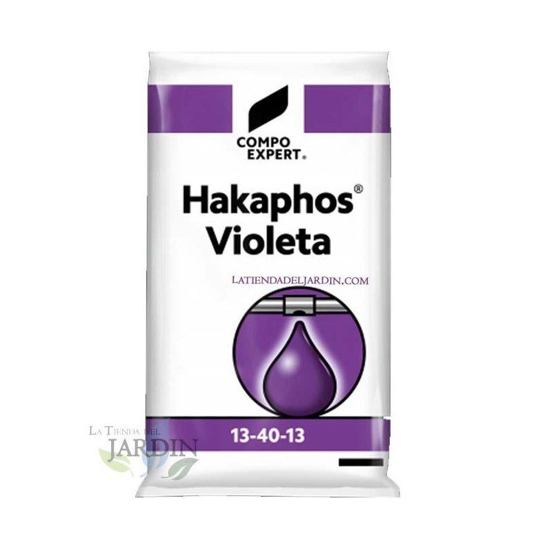 Engrais violet Hakaphos 13-40-13, sac de 25 Kg, pour planter la fleur sur l'arbre