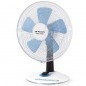 Silent tabletop fan, oscillating, 4 speeds, turbo function, LED lighting, 60 W Silent tabletop fan, oscillating, 4 speeds, turbo function, LED lighting, 60 W